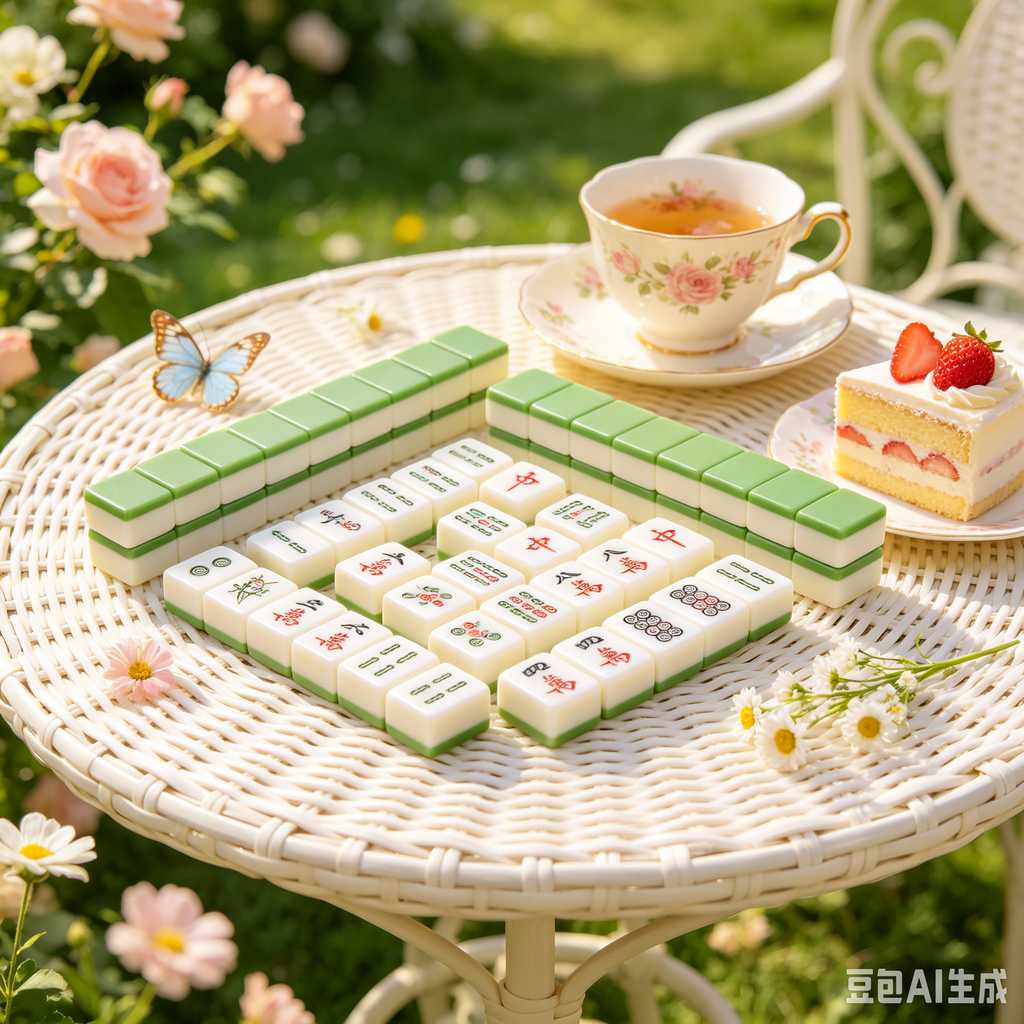 wood mahjong tiles