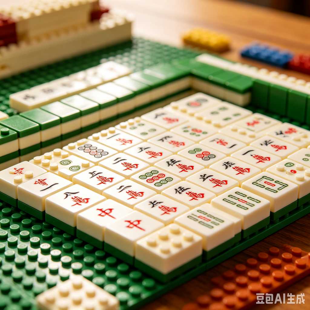 compact mahjong set with case